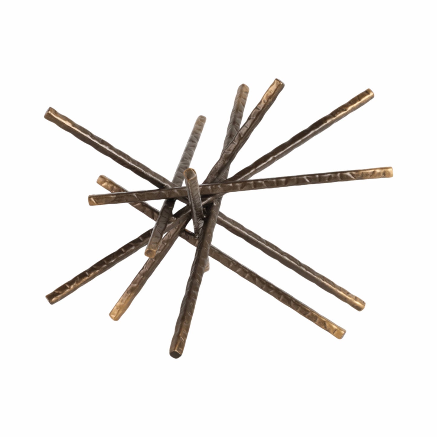 Metal Abstract Spiked Decorative Object - Black, 9 in.