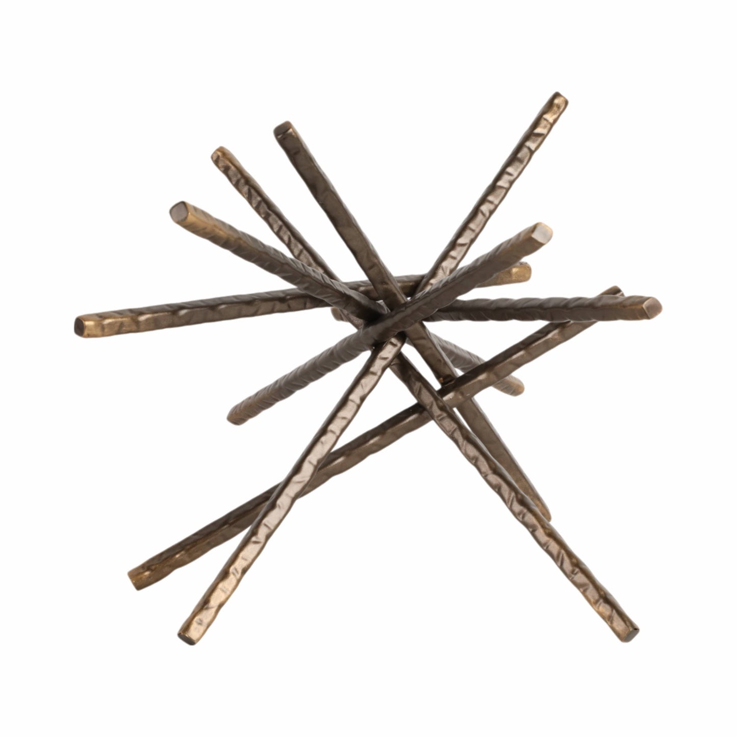 Metal Abstract Spiked Decorative Object - Black, 9 in.