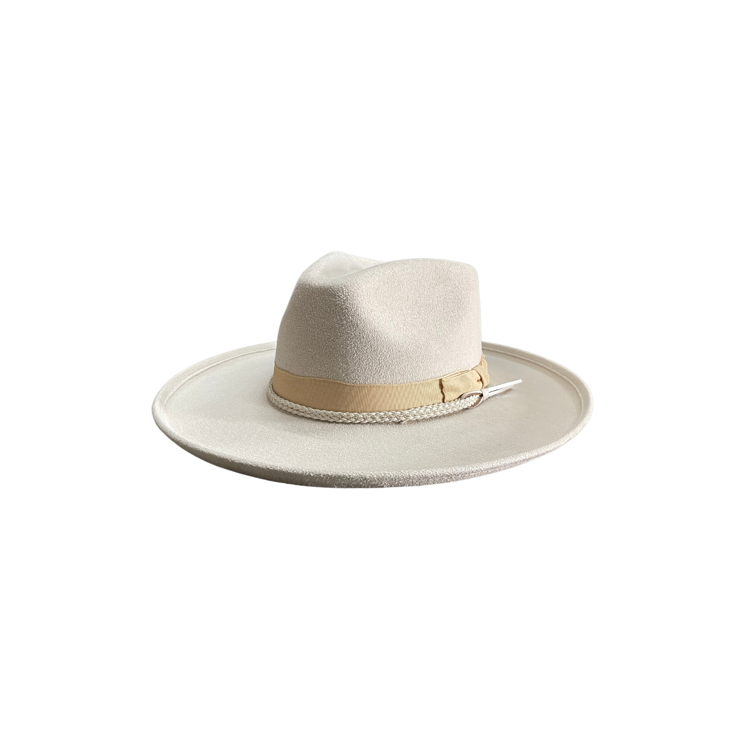 Brooke Vegan Pencil Curl Stiff Brim Fedora Hat W Accessories