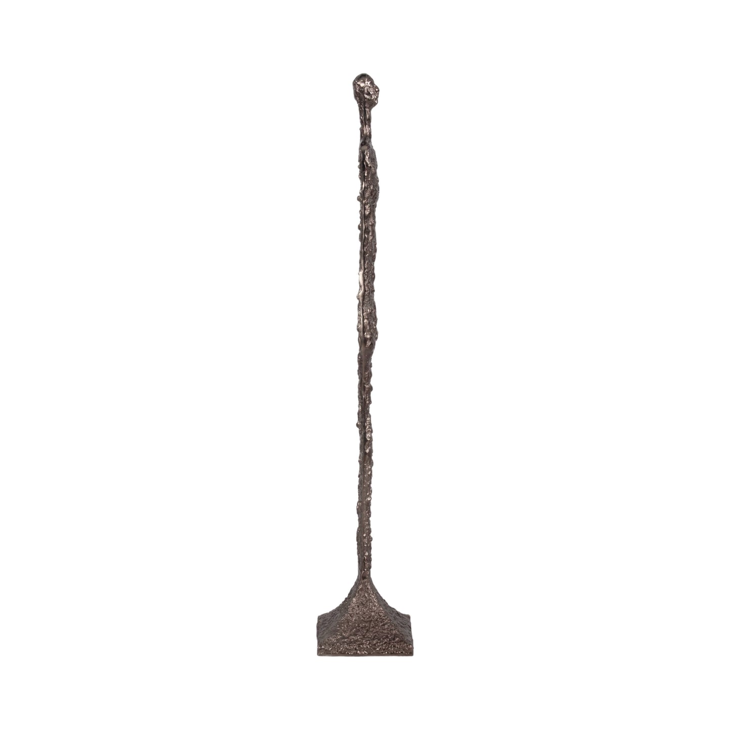 Metal Modern Tribal Floor Sculpture - Bronze, 59 in.