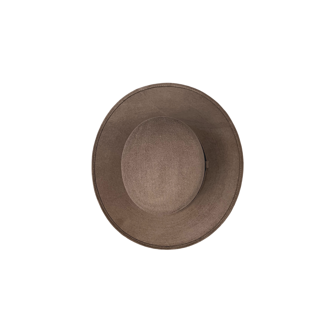 Vegan Suede Boater Hats