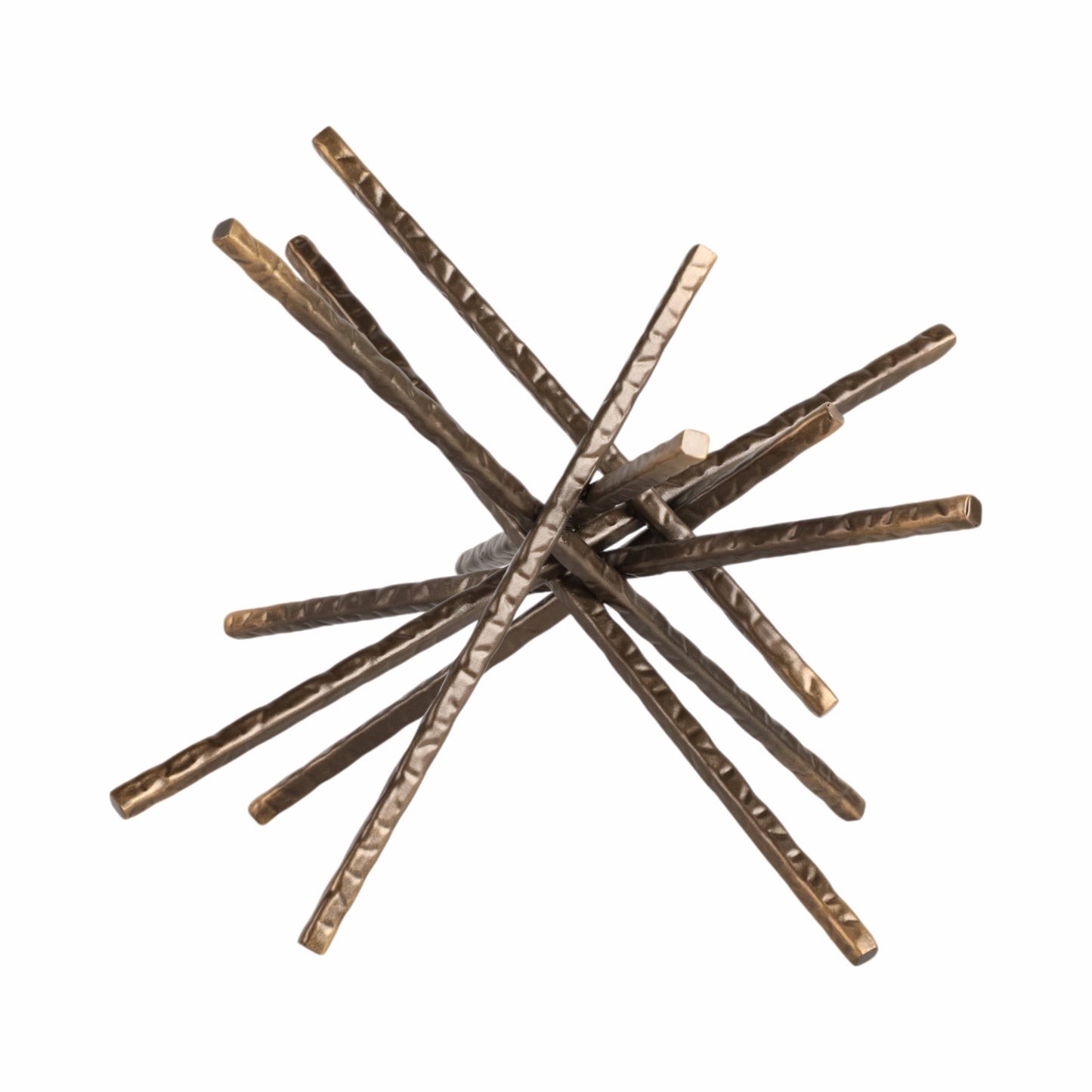 Metal Abstract Spiked Decorative Object - Black, 9 in.