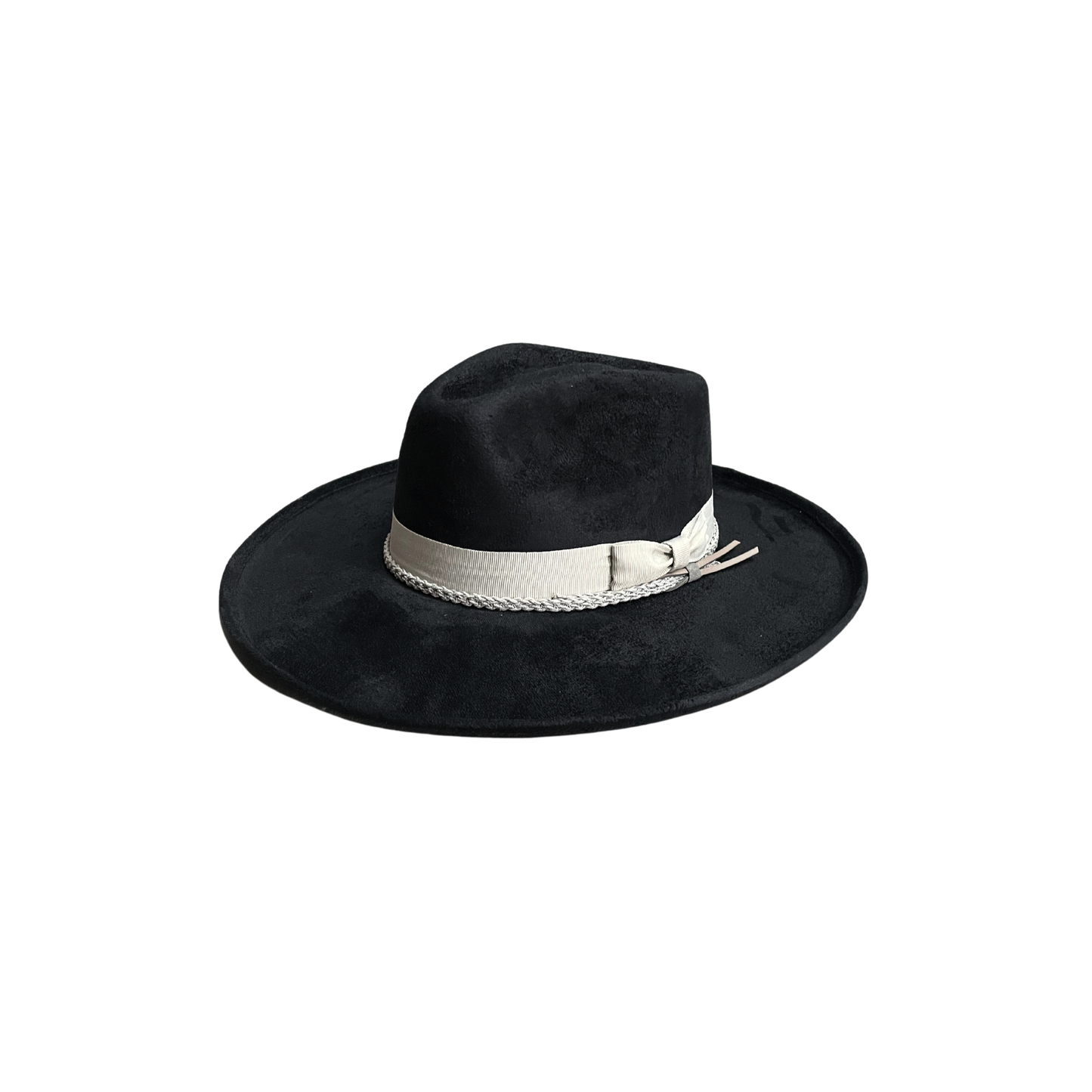 Brooke Vegan Pencil Curl Stiff Brim Fedora Hat W Accessories