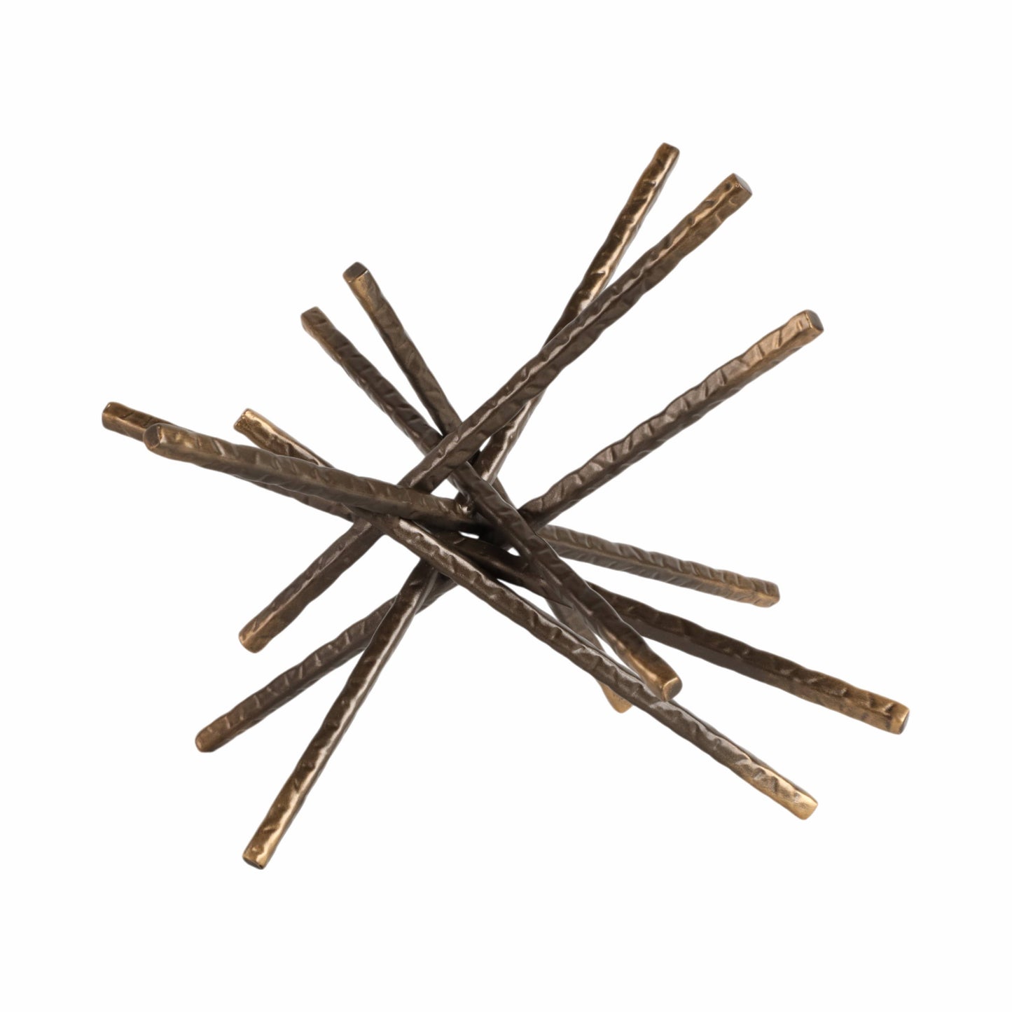 Metal Abstract Spiked Decorative Object - Black, 9 in.