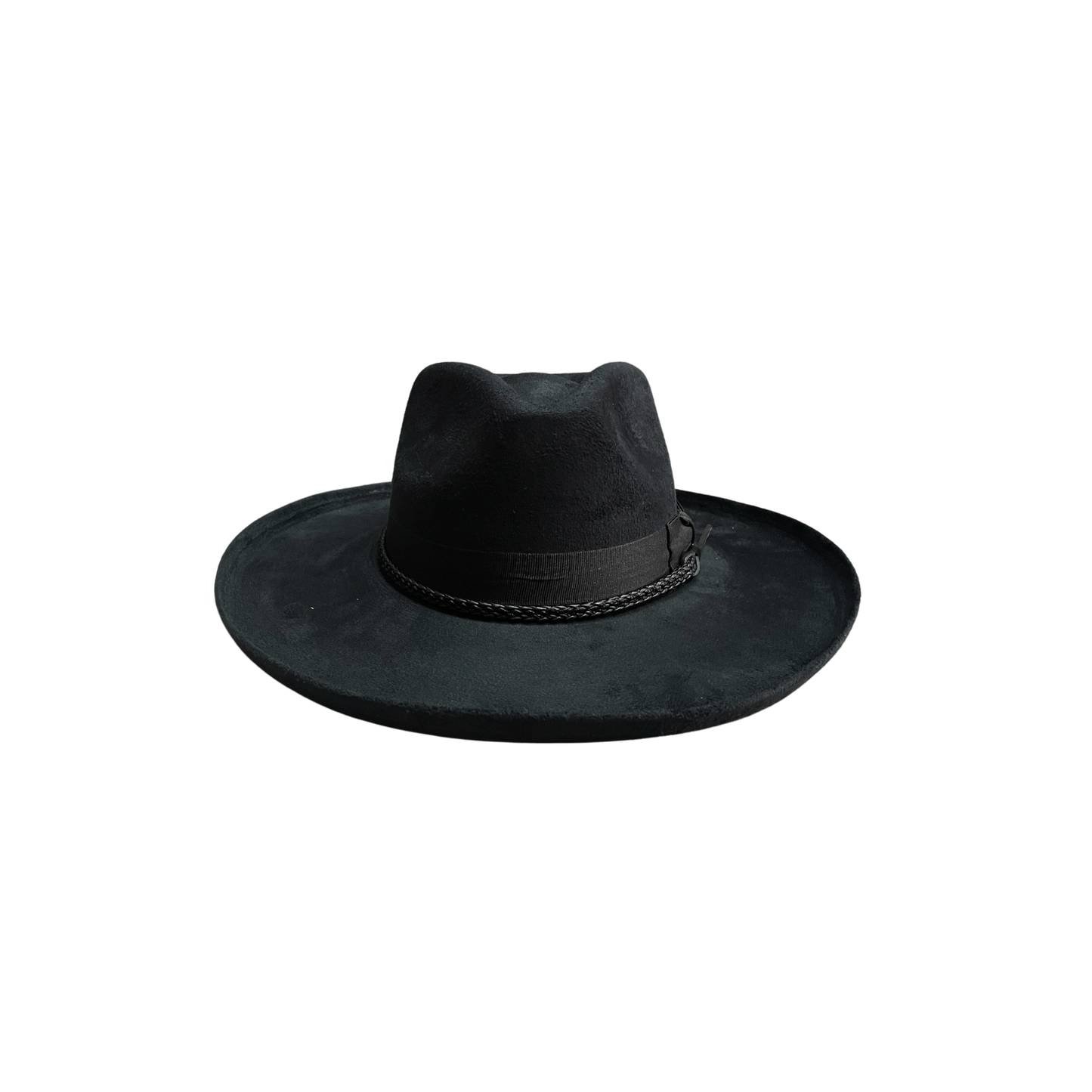 Brooke Vegan Pencil Curl Stiff Brim Fedora Hat W Accessories