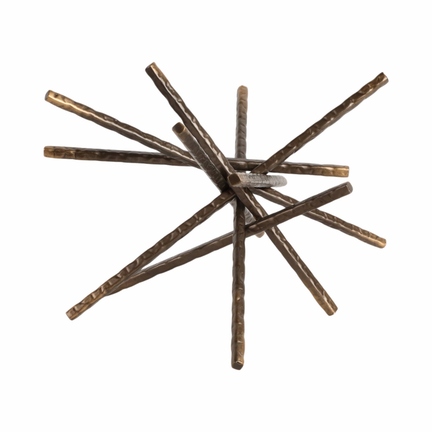 Metal Abstract Spiked Decorative Object - Black, 9 in.