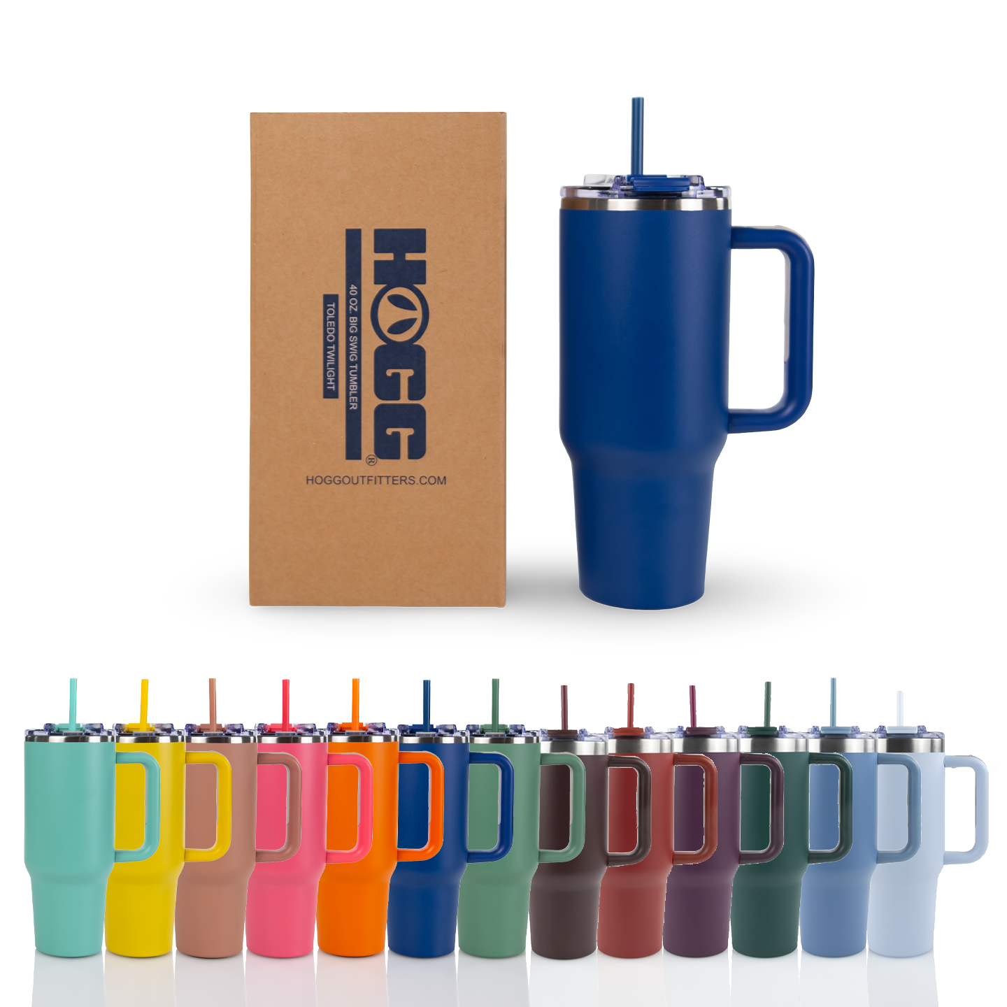 40oz POWDER COATED BIG SWIG TUMBLER