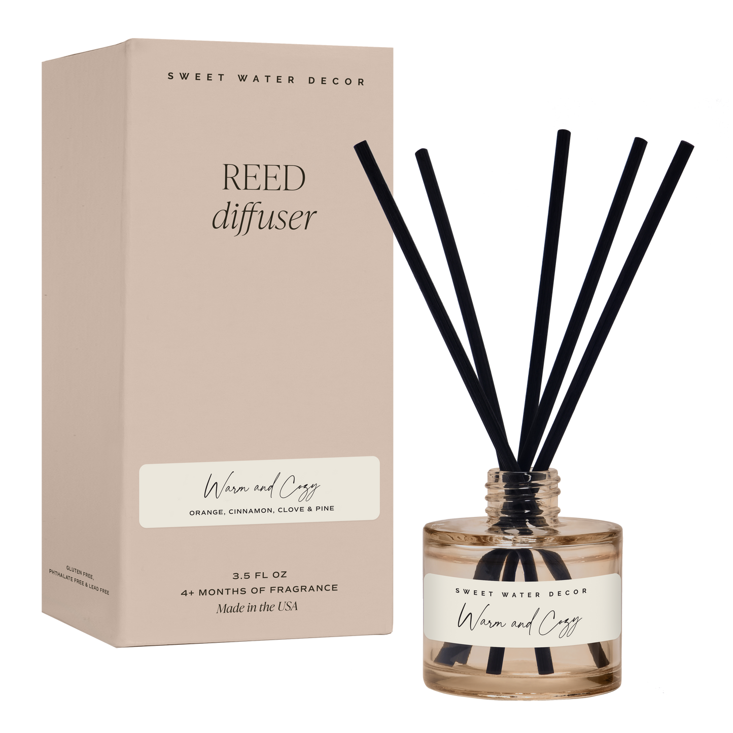 Warm and Cozy Reed Diffuser - Christmas Decor & Gifts
