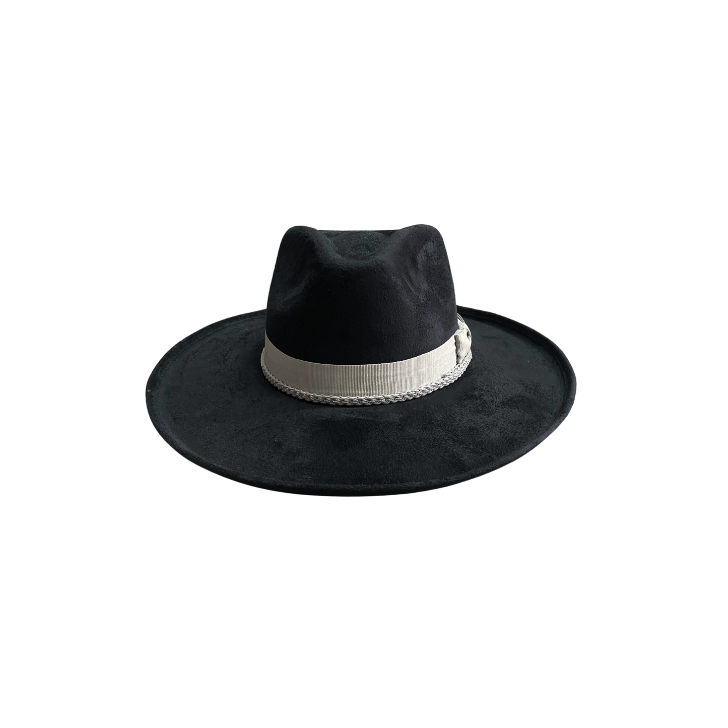 Brooke Vegan Pencil Curl Stiff Brim Fedora Hat W Accessories