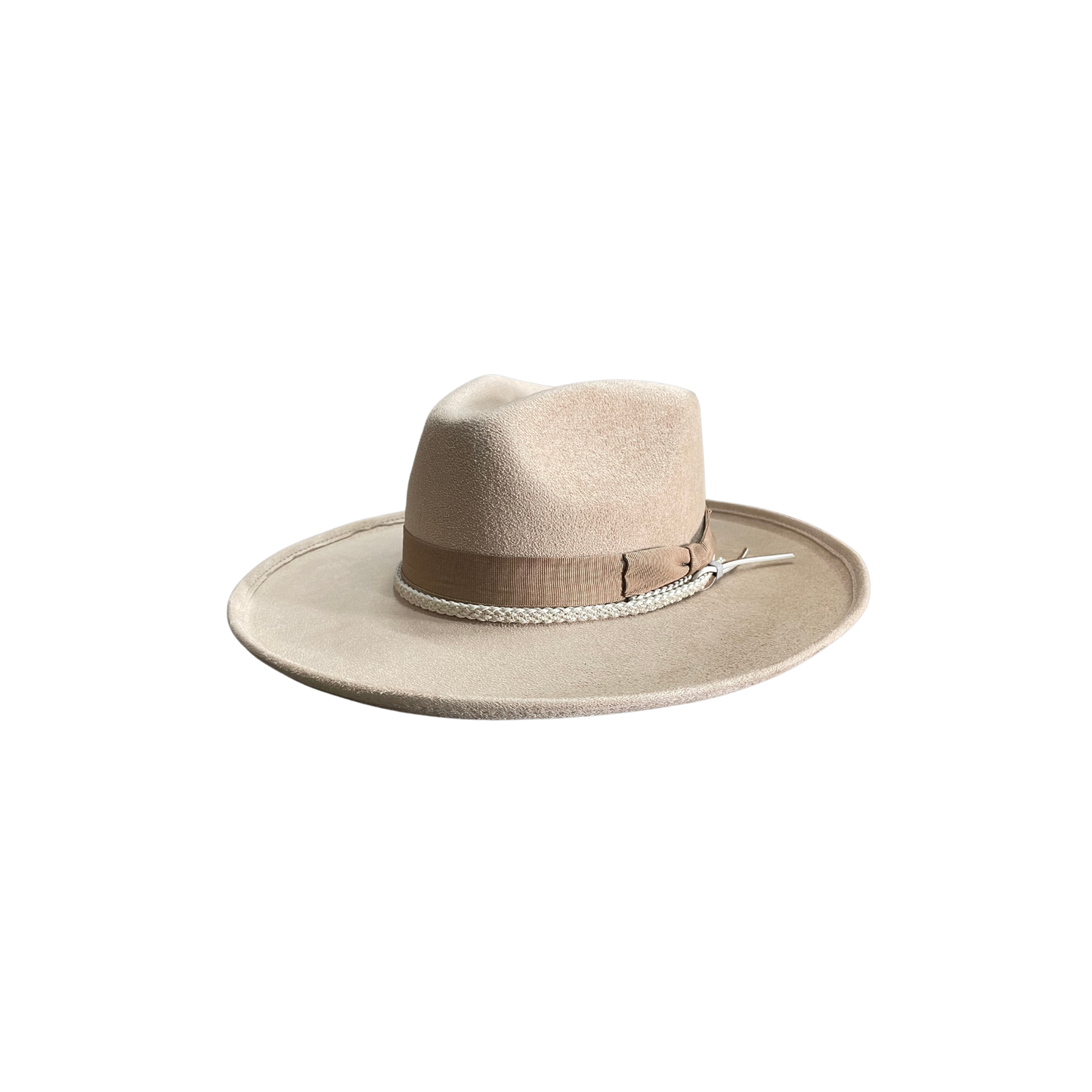 Brooke Vegan Pencil Curl Stiff Brim Fedora Hat W Accessories